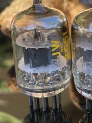 PAIR NOS NIB Western Electric 2C51 396A Vacuum Tubes D GETTER GREEN TIP