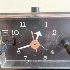 Zenith B285W Circle of Sound AM FM Clock Radio Alarm Vintage Hong Kong Works
