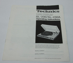 Technics SL-230 Vintage Automatic Belt Drive Turntable Manual Included Tested