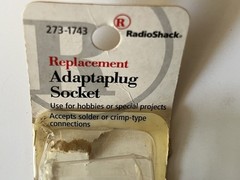 Radio Shack Replacement Adaptaplug Socket 273-1743 Tandy 🔥NEW NOS💥