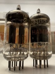 Matched Pair Amperex NOS ECC83 12AX7 Hammond Rare Grail Tone Heerlan