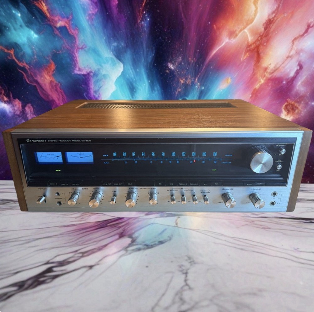 Pioneer SX-939 Stereo Amplifier 70 WPC Full Fresh Service, Bulbs Replaced N MINT