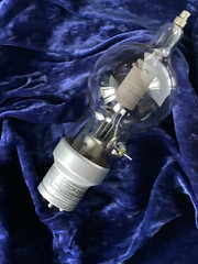250TH HI MU Power Triode LOW hours, INTACT Filament for BC-610-E JAN Contract