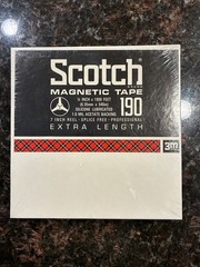 Scotch 190 Reel To Reel 1800 ft ~ Magnetic Tape SEALED 3M 1/4” Extra Length *New