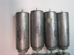 Sprague Vitamin “Q” 1 mfd x 600 volt 196p Capacitors, Lot of Eight