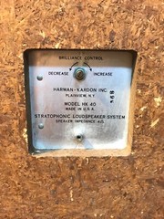 Single Vintage Harman Kardon HK-40 Stratophonic Loudspeaker System 4 Ohm (B)