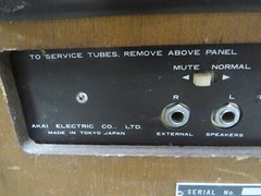 Vintage TUBE Audiophile AKAI 1710W Reel to Reel Tape Player Recorder Wood Cab