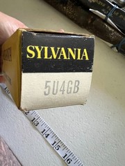 Sylvania & RCA Electron Tubes-both model 5U4GB Old Stock-Open Box-Tested