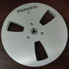 New One Pair Pioneer silver 7” Tape Reel Light Metal Aluminum Take Up Reel