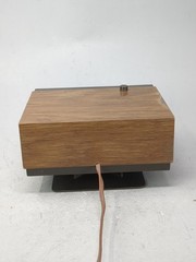 Vintage Zenith Circle of Sound AM Clock Radio B285W Dial-Lite Woodgrain Tested