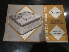 LOT OF 9 VINTAGE NORELCO TAPE RECORDER OWNER’S MANUALS CATALOGS ALL MODELS- BNZ