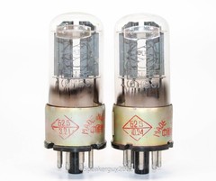 2X Nanking Metal Base 6H8C 6N8P 6SN7 Vacuum Tubes / KT8