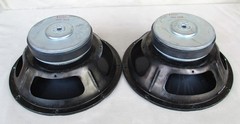 Fisher X4207 10″ Poly Cone Woofer Speakers 8 Ohms Both Refoamed and Tested Pair