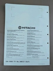 Hitachi Digital Audio Disc Player Da-1000 Service Manual Revised Version D-4865