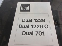DUAL 1229 Q TURNTABLE With Dust cover and Owner’s Manual