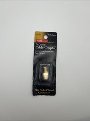 Radio Shack Gold Series TV Coaxial Cable Coupler 278-304 New Sealed