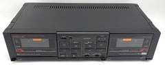 Sansui D-70BW Dual Cassette Deck High Speed Dubbing Dolby Noise Reduction