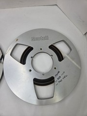 Lot 2 Scotch 250 10.5″ Metal Reel To Reel Recording Tapes Audio Reels