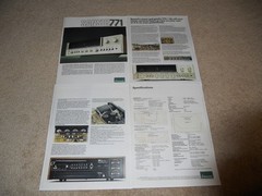 Sansui 771 Receiver Brochure, 4 pg, Specs, Articles Info, Vintage Sansui
