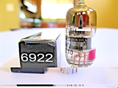 JJ ELECTRONIC 6922/6DJ8 AUDIO VACUUM TUBE TV-7 TESTED.