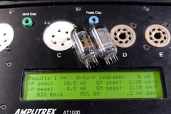 (2) 5963 CLOSE MATCH TUBES AMPLITREIX TESTED 100% / 95% / 100% / 90% BOTH TUBES