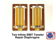 PAIR (2) Infinity EMIT Tweeter Repair Parts • TWO Pieces • NEW Revision 1.0