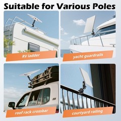 Ubeesize Starlink Mini Mount Adjustable Roof Rack Rv Pole Mount Kit For