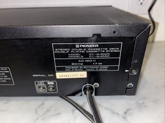 Pioneer CT-W403R Double Cassette Tape Deck Player Recorder Dolby NR Auto Reverse