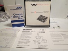 Vintage 1970’s BIC 1000 Turntable Owner’s Manual, Warranty Card & More – Nice