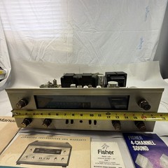 The Fisher 400 Tube FM Multiplex Stereo Receiver As Is For Parts