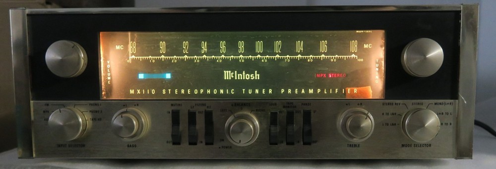 McIntosh MX110 Stereo Tuner Preamplifier Clean Vintage
