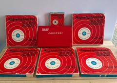 5 BASF Reel To Reel Tapes 2400 Ft With Cutter Box For Reel Tape West Germany