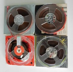 5″ Reel to Reel Audio Recording Tapes Lot/4 Scotch BASF ~Untested~