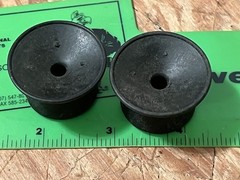 pair 2 rubber reel table spindle hold-down knobs Ampex Telex Otari+