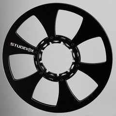 Studevox 10.5″ Edge Polished Black Aluminium Tape Reel For Reel Tape Recorders