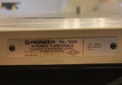 VTG PIONEER BUNDLE-PL-100 TURNTABLE/2 TALL CS-H305 SPEAKERS/VSX-D509S RECIEVER
