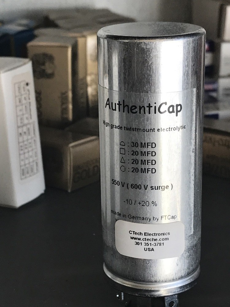 CAPACITOR CAN 30/20/20/20 µF @ 550 VDC For Dynaco MK III Mark 3 Stereo 70