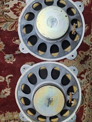 Vintage 1960’s Realistic Optimus 4 OmniDirectional Speakers 2501 Bb 8ohm old