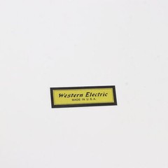 Western Electric paper sticker badge replacement piece 39mm(1.53″)X12mm(0.47″)