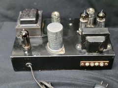 w/ Test Video: Knight KM-15 12W Tube Amplifier w/ 12AX7’s 6BQ5’s & Cage Cover