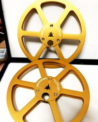 New One Pair Pioneer blue 7” Tape Reel Light Metal Aluminum Take Up Reel