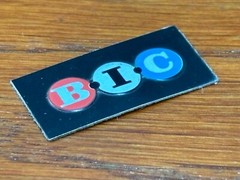 BIC Turntable Parts – Dust Cover “BIC” Logo (1.1″ x 0.56″)