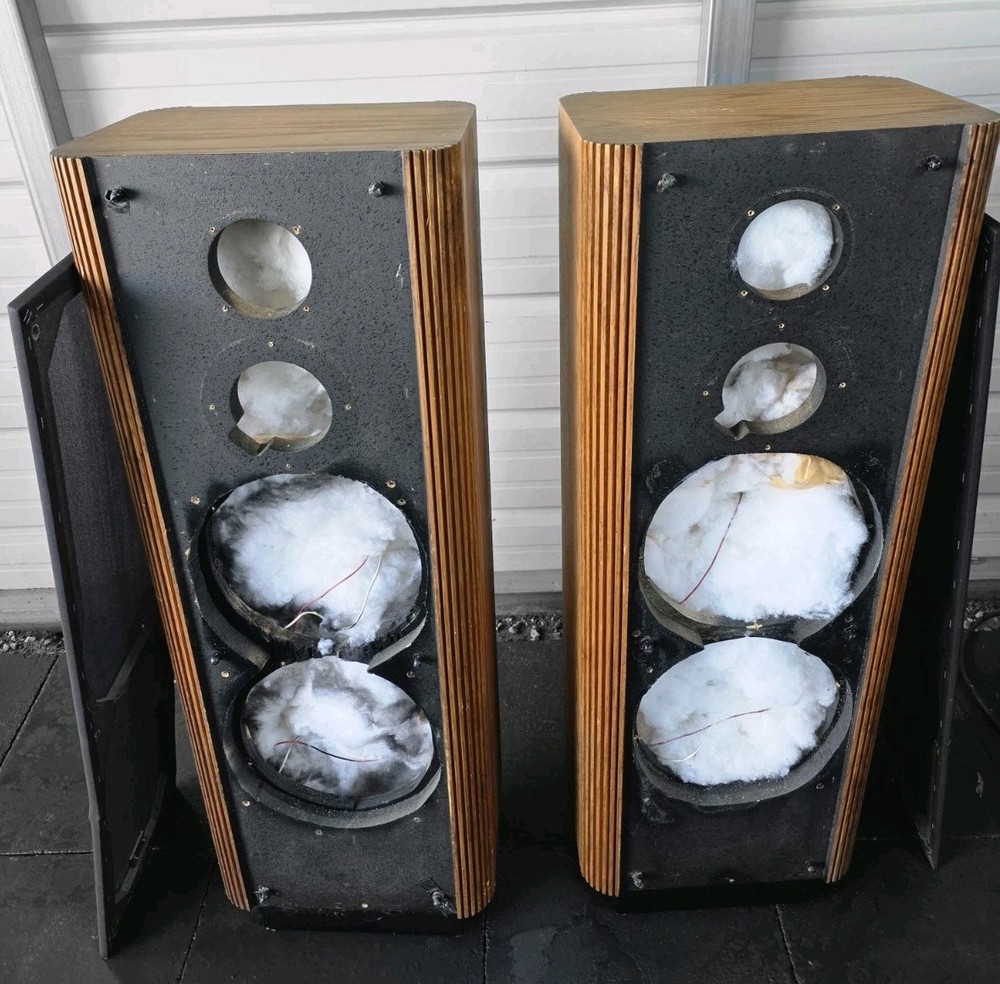 Vintage Infinity RS 4b Wood Speaker Box Cabinet Empty No Speakers Repair/Restore