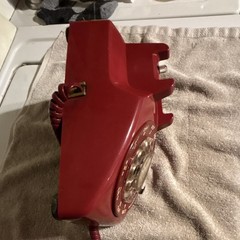 Cortelco 600 Burgundy Rotary DTelephone wCoiled Cord perfect condition works
