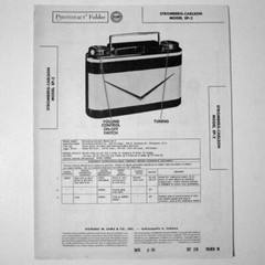 Stromberg Carlson Model EP-2 Portable AM Radio – SAMS Photofact ™ 1955 – New NOS
