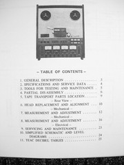 ONE NEW COPY TEAC A-3440 REEL TO REEL TAPE DECK RECORDER “SERVICE” MANUAL