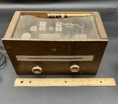 Vtg Granco Model T-270 AM-FM Tuner – Tube Radio – Home Kit w/ Plywood – As Is