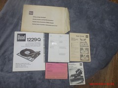 Vintage OEM Complete Dual Turntable 1229Q User and service manuals