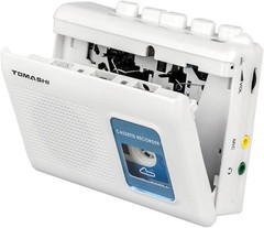 Retro Portable Cassette Player with Built-in Speaker & Mic – 4.57 x 3.54 inch