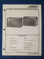 BOSE 4.2 SERIES II SPEAKERS SERVICE MANUAL FACTORY ORIGINAL ISSUE GOOD CONDITION